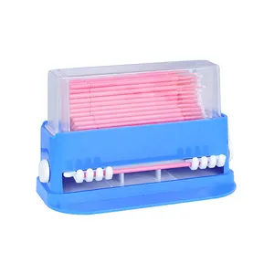 दंत चिकित्सा आपूर्ति के लिए 1.0mm गुलाबी Microbrush ब्लू माइक्रो Applicator ब्रश मशीन Orthodontic