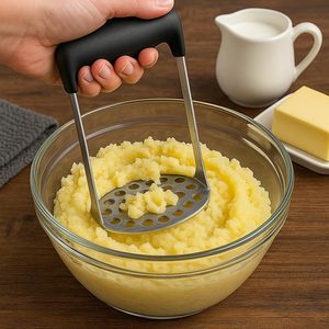 Écraseur à pommes de terre en acier inoxydable de qualité alimentaire, outil de cuisine, presse-purée pour citrouille, haricots, vente chaude - Product Image 5