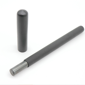 Chanvre noir givré anti-dérapant moyen manchon queue manchon poignée gant PVC plastique enduit acier pelle pelle tube de fibre de verre - Product Image 5