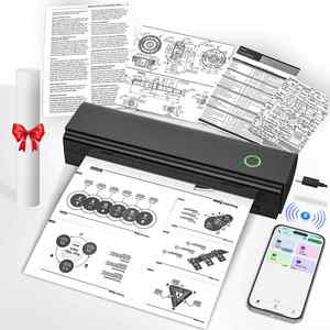 Portable A4 Thermal Printer 216MM Paper Roll 203dpi for 2600mAh Battery 1-Year Warranty for Wireless Travel Use Jiuyin - Product Image 1