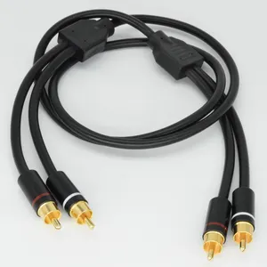 Cáp Aux Mạ Vàng 2 Cáp Rca Đực Đến 2rca Đực Hifi Đồng Rca Âm Thanh Video