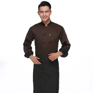 Long Sleeve Men Work Chef Uniform Men Chef Hotel Uniform Cheap Waiter Clothes Men Chef Uniform made in India in cheap rate