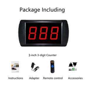 Système de <span class=keywords><strong>comptage</strong></span> numérique YIZHI GI3D-3R avec affichage LED à 3 chiffres, compteur de jours jusqu'à 999, minuteur de compte à rebours avec télécommande - Product Image 6