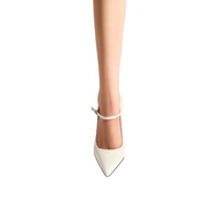 Escarpins Mary Jane à talon compensé de 10,5 cm, à bout pointu, ornés de strass brillants personnalisés, pour femme |   Robe tendance et confortable OEM/ODM