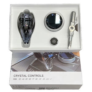 Poignée de levier de changement de vitesse en cristal pour BMW F30 F01 F32 X3 F25 F36 F07 F10 X6 F16 X5 E70 E71, levier de changement de vitesse en cristal, tige courte - Product Image 1