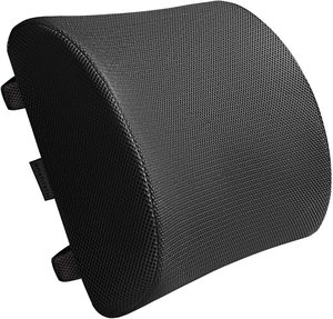 3D Mesh Knitted Lumbar Support Pillow with Solid Pattern Lower <strong>Back</strong> Pain Relief <strong>Cushion</strong> with Washable Cover - Product Image 2