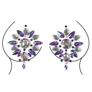 Venta caliente Parche de pecho Empanadas Cubierta de pezón Diamantes Cubierta de pezón Empanadas sexy para mujeres Empanadas de pezón de diamantes de imitación - Product Image 1