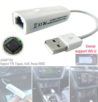 Câble adaptateur réseau Ethernet LAN USB 2.0 A vers RJ45 pour ordinateur portable, ordinateur de bureau, Windows, Mac, Android, connexion filaire stable