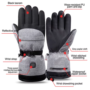 <span class=keywords><strong>Gants</strong></span> Chauffants Électriques USB Rechargeables pour Hiver en Extérieur, en Polyester Imperméable pour Snowboard, <span class=keywords><strong>Moto</strong></span> et Équitation - Product Image 3