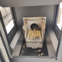Poêle à granulés Fangran 150Y 90m² pour table centrale, foyer à air chaud double combustible pour salle à manger et réunions familiales