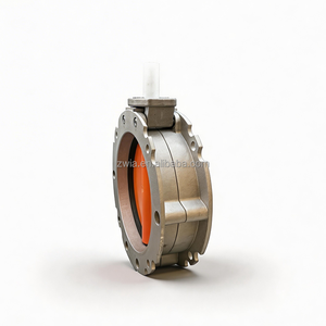 Vanne papillon industrielle DN300 à brides, corps en fonte ductile, <span class=keywords><strong>disque</strong></span> en acier inoxydable, prix direct usine pour centrale de malaxage - Product Image 5