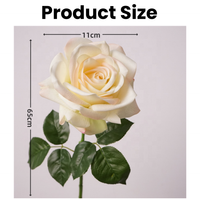 Nouvelles compositions florales artificielles en latex de haute qualité, roses blanches et roses à grosse tête, pour la décoration de Noël et de mariage