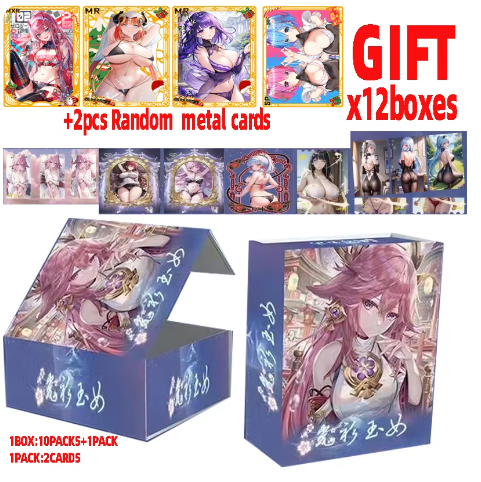 Wholesale Hot Sale Japanese Anime Sexy Goddess Story Thickened Playing Cards Goodliness Table Top Game Board Collection Box