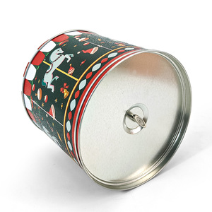 Jinyuanbao Cổ Điển Giáng Sinh Xiếc Âm Nhạc Hộp Cấp Thực Phẩm Tin Lưu Trữ Hộp Với Chất Lượng Cao Tinplate, Món Quà Kỳ Nghỉ Container - Product Image 2