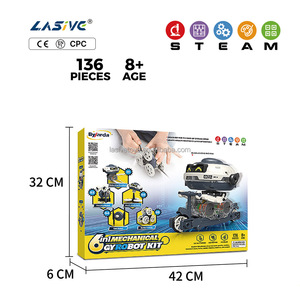 LASIVE TOYS Robot Gyro Mécanique 6-en-1 2025 NOUVEAU Kits Scientifiques <span class=keywords><strong>Expérience</strong></span> <span class=keywords><strong>Scientifique</strong></span> STEAM Assemblage Électrique Interactif pour Enfants - Product Image 2