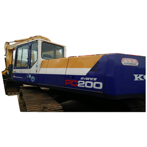 Excavatrice Komatsu PC200 d'occasion bien entretenue, faible nombre d'heures de fonctionnement, 29 tonnes, moteur 136KW, boîte de vitesses, pompe, roulement, PLC - Product Image 1