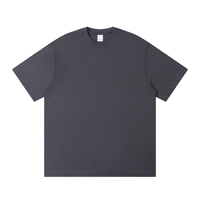T-shirt en coton lourd 260 g/m² style streetwear avec logo personnalisé, t-shirt uni surdimensionné de qualité supérieure pour hommes et femmes