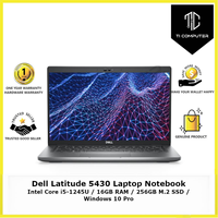 Untuk Laptop Bisnis Dell Latitude 5430 95% Baru I5/i7-12th 8/16GB RAM 256/512GB SSD 14" FHD Win10 Pro DDR4 Intel Buatan Intel