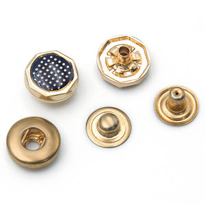 Botones de Presión de Aleación de Zinc de 4 Partes para Abaya Thobe con Logotipo de Marca Personalizado - Product Image 4