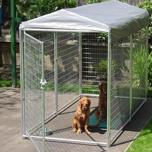 Cuccia per Cani da Esterno in Acciaio Zincato con Porta di Trasferimento, Kit Completo in Vendita a Prezzo di Fabbrica - Product Image 2