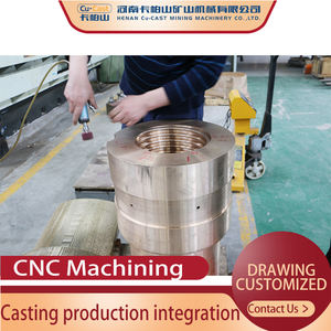 Cojinete de manguito de cobre de alto desgaste personalizado Gran tamaño Alta resistencia a la corrosión para trituradoras y taladros Tipo de procesamiento de fundición - Product Image 6