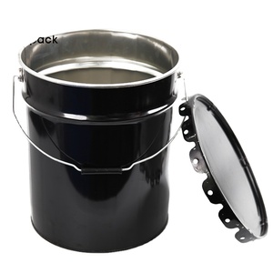 Acier étamé 10 L 12 L 15 L Couvercle à bouchon métallique Seau pour collage - Product Image 1