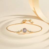 Pulsera de Latón con Incrustaciones de Circonio, Chapada en Oro de 18k, Diseño Push-Pull Multicolor, Joyería para Mujer, Uso Diario
