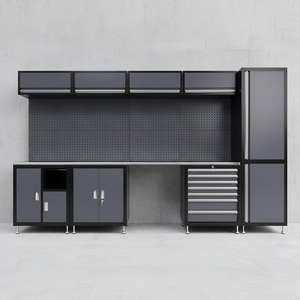 Modern Metal Tool Storage <strong>Cabinet</strong> 7 Drawers Waterproof Design <strong>Keyed</strong> <strong>Locking</strong> System Heavy Duty Construction Customizable Length - Product Image 1