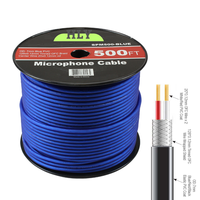 Câble Microphone en Vrac OFC du Fabricant, 24AWG, 2 Conducteurs, OD6.0mm, Blindé