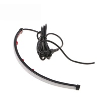 Nouvelle Bande Lumineuse LED Rouge 12V pour Moto, Flexible, DRL, Phares Stroboscopiques 20W 3000 Lumens, Étanche IP68, Adaptation Universelle