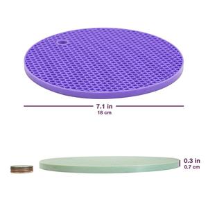 Tapete de Silicona Extra Grueso con Diseño de Panal, Tapete Antideslizante y Aislante de Silicona para Uso Doméstico - Product Image 6