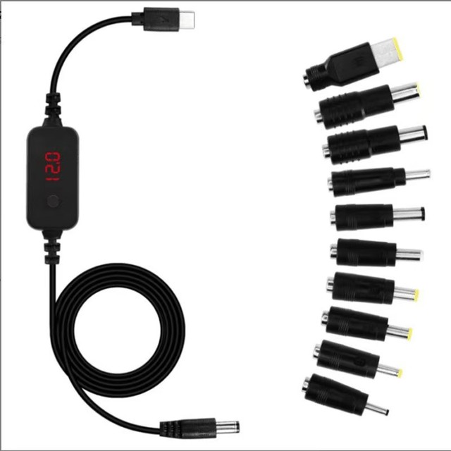 12V/20V PD USB C to DC5.5 Power Charge Cable 1m