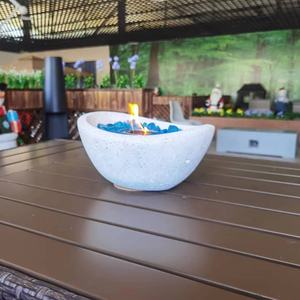 Peaktop TH2201 <b>Portable</b> MgO Tabletop <b>Fire</b> <b>Pit</b> Gel Dye Fuel Freestanding Design Smokeless for Outdoor <b>Fire</b> <b>Pit</b> Table - Product Image 1