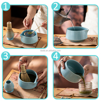 Ensemble de fouets à matcha de qualité supérieure, outils traditionnels japonais pour la cérémonie du thé, avec boîte cadeau pour un cadeau de pendaison de crémaillère