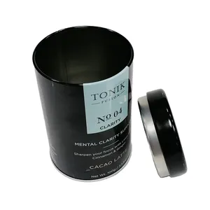 Airproof Maccha tốt bột trà kim loại có thể Airtight cà phê tin Latte Matcha tin