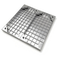 Couvercle de manhole rond en acier inoxydable OEM ODM, dimensions pour bâtiment commercial