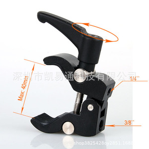 Aluminum Alloy <b>Clamp</b> Mount <b>Quick</b> <b>Release</b> Camera Holder 7 Inch Magic Hand 11 Inch Monster Hand Monitor Fixing <b>Clamp</b> Head - Product Image 2