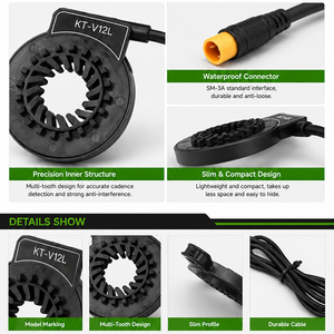 Sensor de asistencia al pedaleo para bicicleta eléctrica KT-V12L/R, kit de instalación fácil en el pedal, sensor PAS - Product Image 3