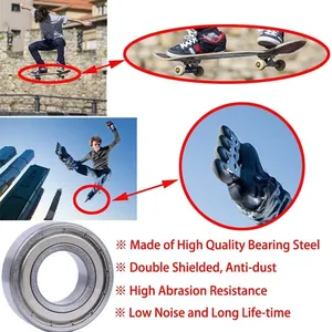 Roulements à billes 608ZZ 623ZZ 626ZZ 687ZZ, roulements miniatures à gorge profonde pour Skateboard, Scooter, imprimantes 3D, 100 à 10 pièces - Product Image 5