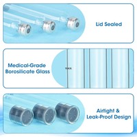Cartouche en verre stérile jetable de 3 ml, flacon en verre borosilicate avec piston en caoutchouc, 100 % scellé