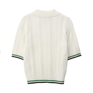 Jupes de golf et de tennis respirantes pour femmes, col en V, avec perforations et demi-plis, OEM ODM, vente en gros, vêtements de tennis pour adultes - Product Image 5