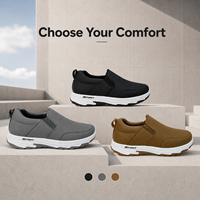2026 Eigenes Logo Herren Wasserfeste PU Leder Elastische Seiten Slip On Gepolsterte Plattform Gebetsschuhe