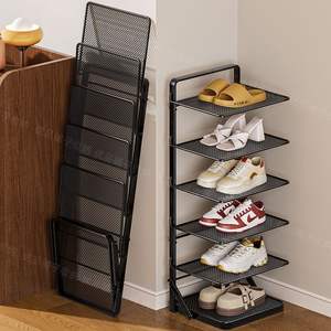 Zapatero plegable sencillo de 5 niveles para almacenamiento en la entrada del hogar, diseño moderno antimoho, mueble minimalista independiente - Product Image 2