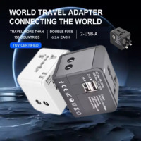 Adaptateur de voyage universel Usb Socketadapters Eu Uk Us Au Plug Multi Adapter Plug Converter Fast Charger Travel Adapter Worldwide