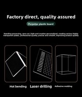 Plaque acrylique transparente écologique résistante aux UV, épaisseur personnalisable de 1 à 50 mm, certifiée ROHS, découpe sur mesure