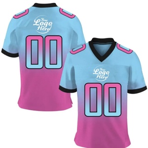 Customized Logo Breathable Quick Dry Spandex/Polyester Casual Short Sleeved V-Neck Rugby Jersey for Men 160g - Product Image 5