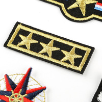 Badges pour vêtements Écusson brodé à coudre/à repasser Écusson appliqué pour vêtements Chapeau Jeans Applique de couture Accessoire de bricolage