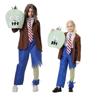 Disfraz de Plantas vs. Zombis para niños y adultos, traje de cosplay para fiesta de Halloween, juego de rol de anime - Product Image 1