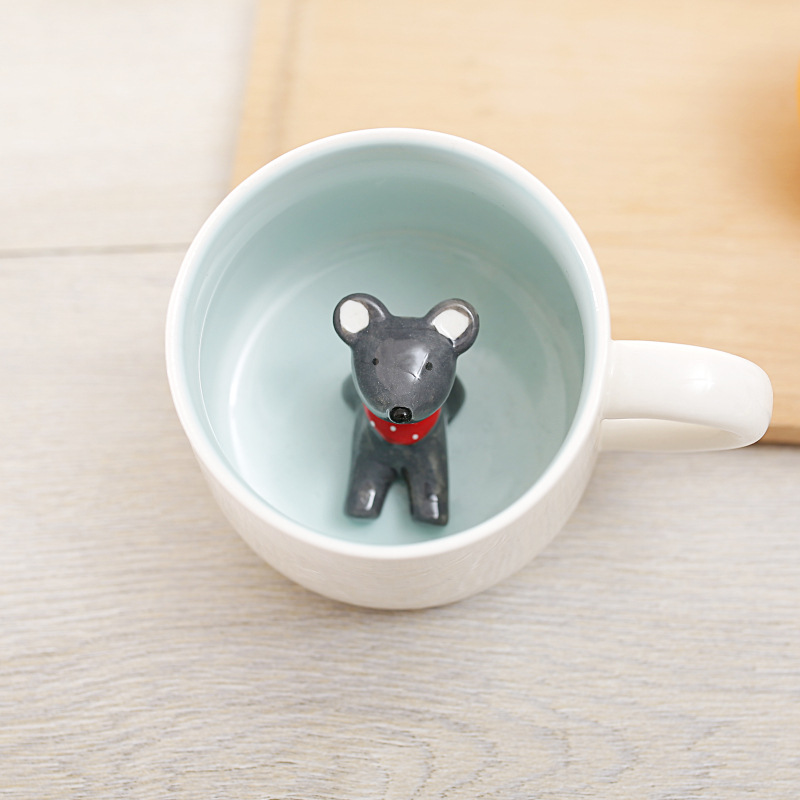 Tasse-souris blanche