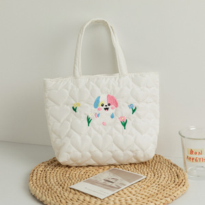 กระเป๋าเบนโตะ กระเป๋าถือปักลายน่ารัก กระเป๋าช้อปปิ้งสำหรับผู้หญิง - Product Image 3